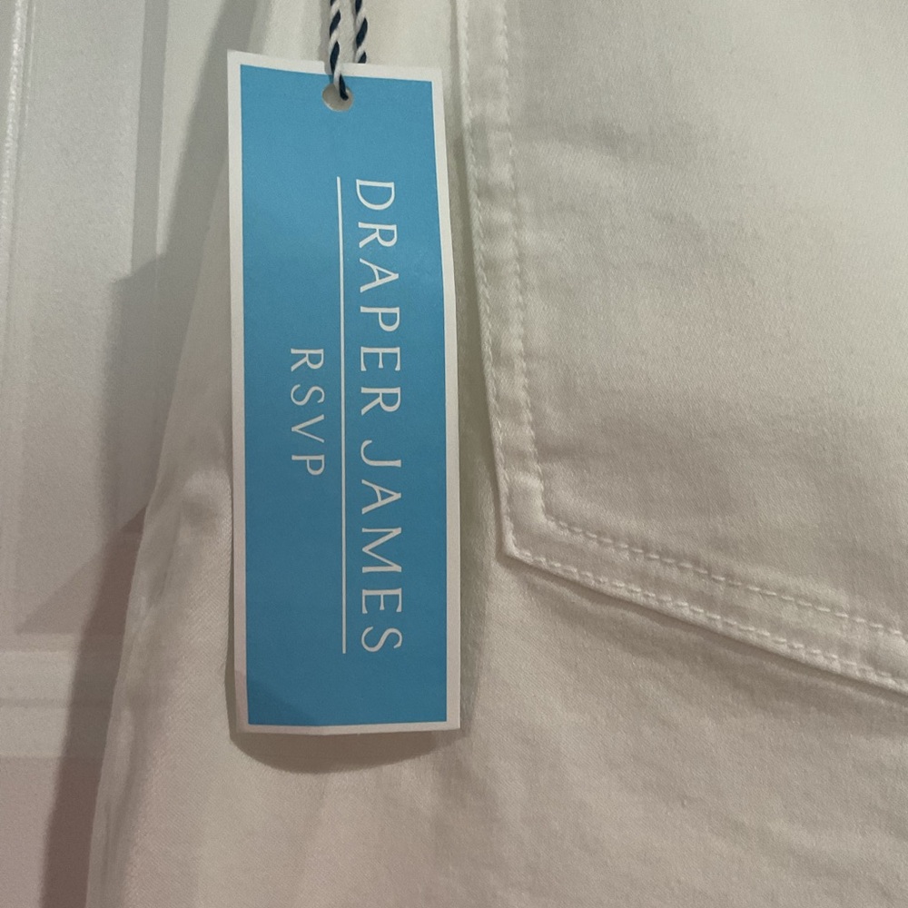 Draper James Belted Denim Wide Leg Pants